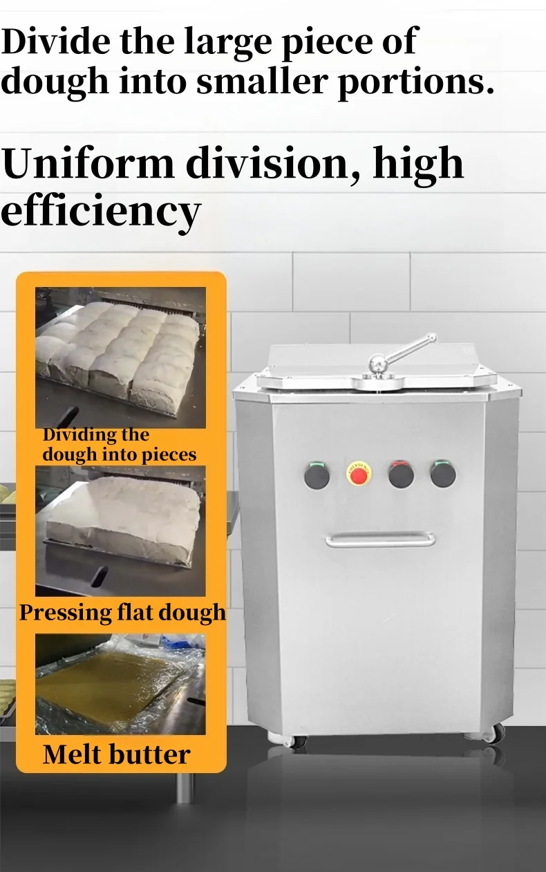 Electric Stainless Steel Dough Divider Adjustable Weight for Bakery Equipment-New Condition for Milk Flour