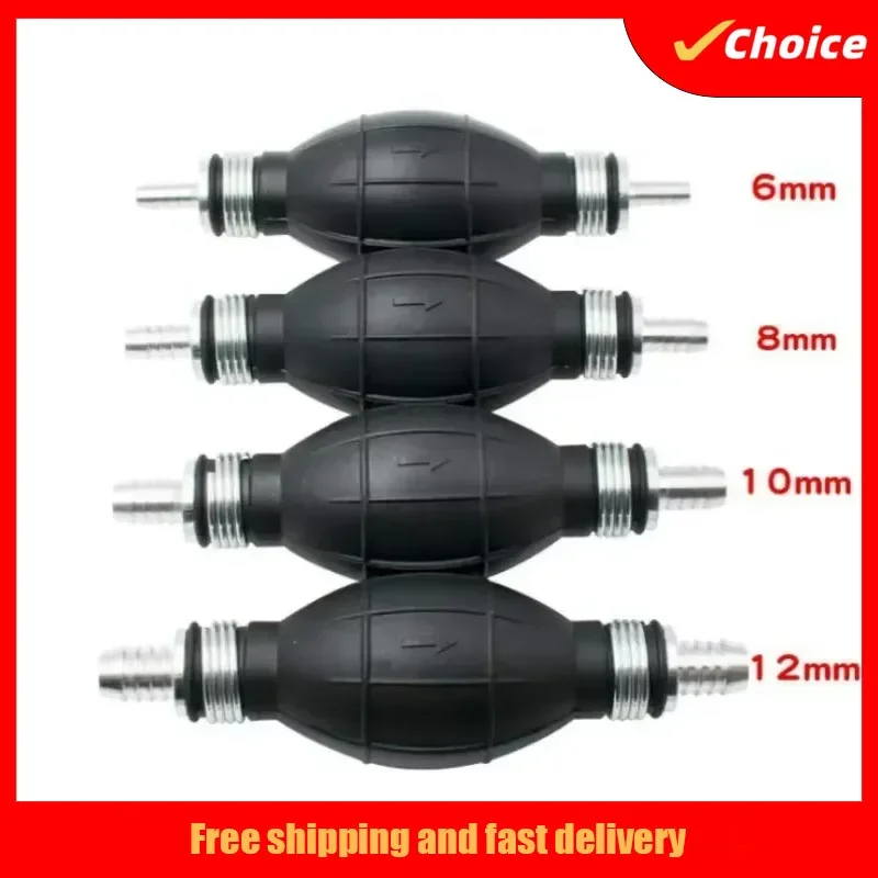 

1 шт. топливный насос 6 мм 8 мм 10 мм 12 мм резиновый алюминиевый ручной топливный насос линия ручная праймерная лампа все топлива для автомобиля лодки морской подвесной двигатель