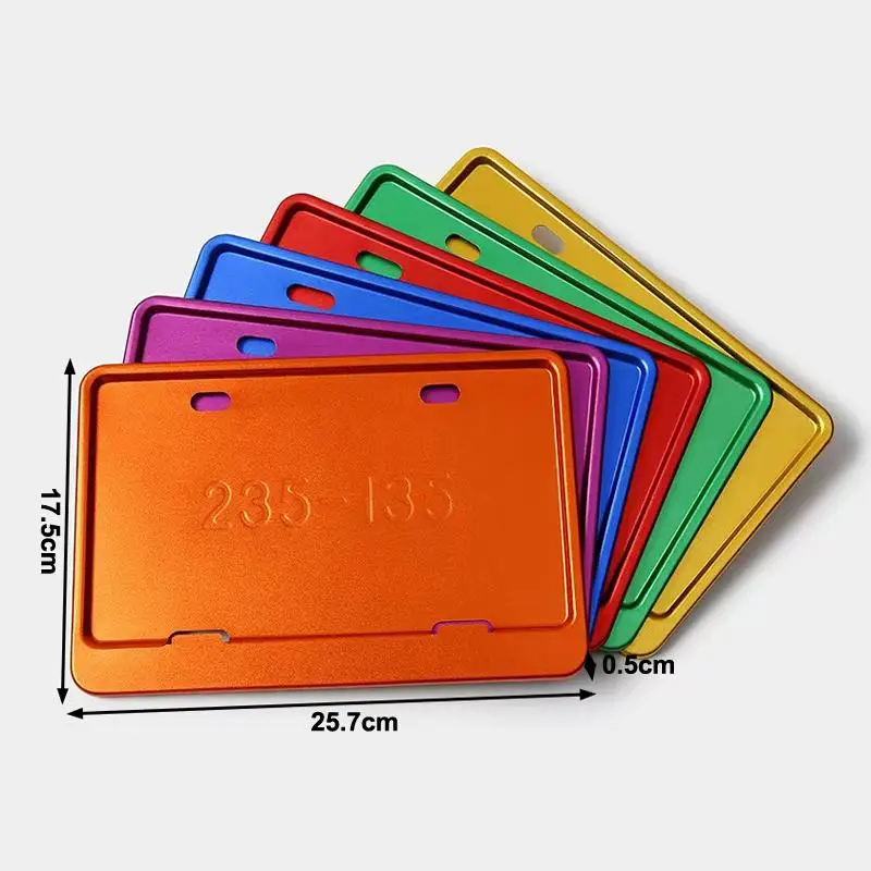 Durable Universal Motorcycle License Plate Holder; License Plate Frame Accessory for Motorbike Retrofit