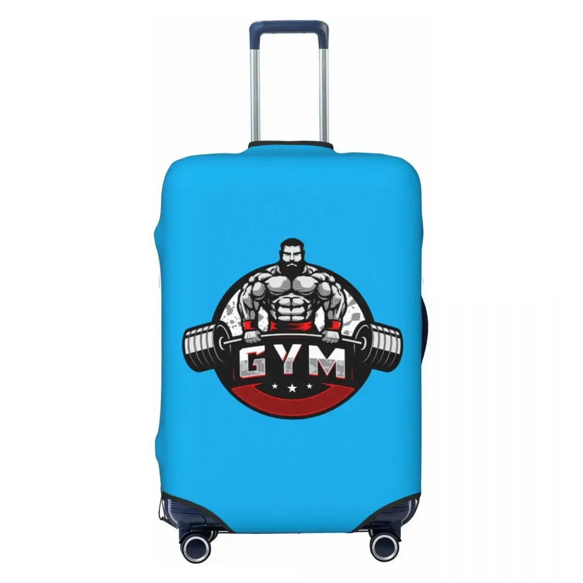 

Custom Bodybuilding Gym Luggage Cover Protector Cute Fitness Muscle Travel Suitcase Protective Cover for 18-32 Inch