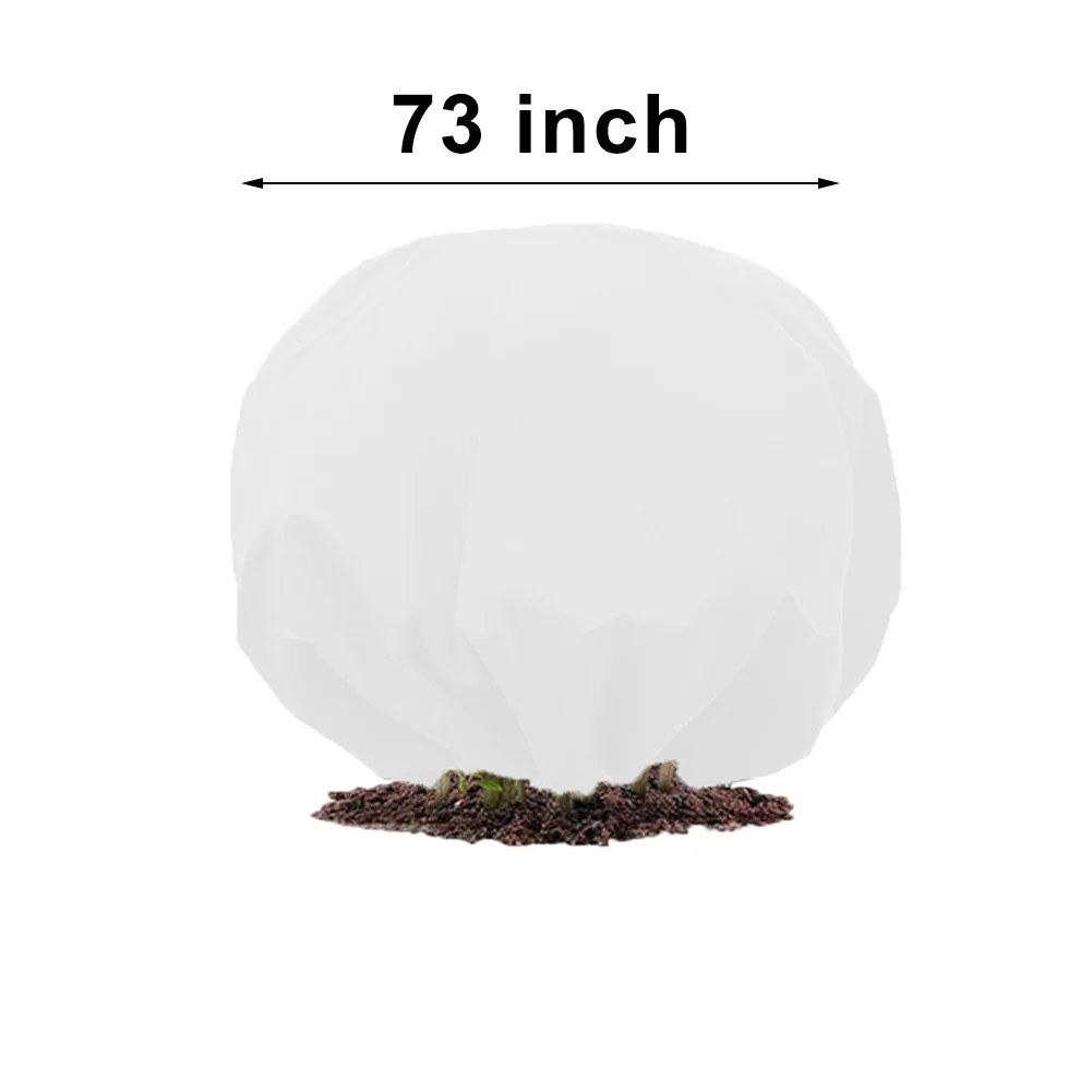 

Чехлы для зимних растений, 2 шт., плотная нетканая ткань для защиты размеров 73 дюйма, 96 дюймов и 116 дюймов