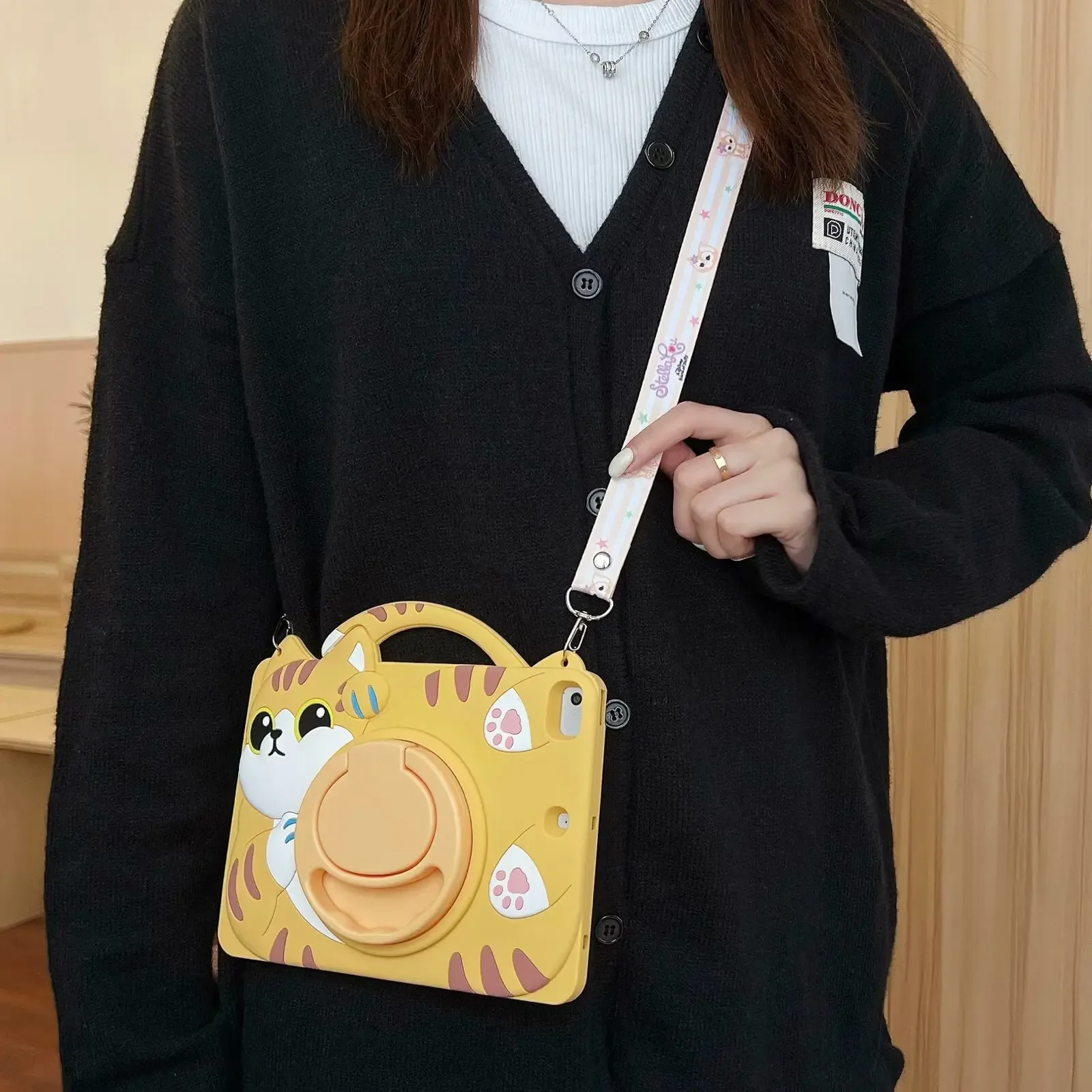 حافظة أطفال لجهاز iPad Pro 11 10th pro 10.5 9.7 Air 5 4 3 2 1 غطاء قطة لطيف لـ 10.2 9th 8th 7th 9.7 6th 5th mini 7 6 5 4 3 2 1 #6