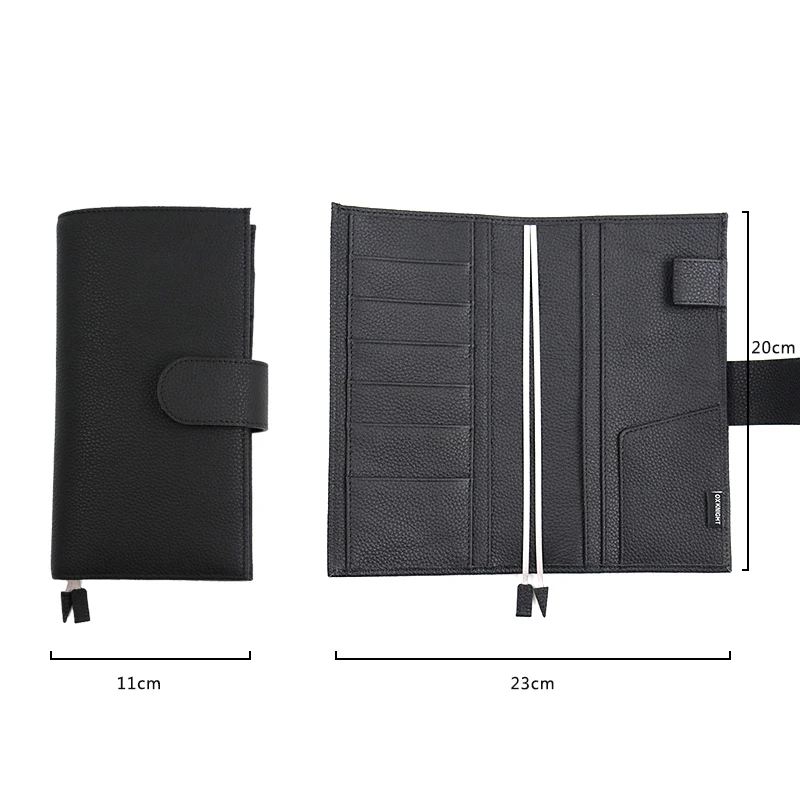 غطاء دفتر OX KNIGHT A5 من الجلد الطبيعي لمجلة منظم مذكرات السفر