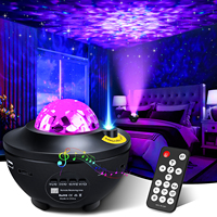 Starry Projector Galaxy Night Light Child Bluetooth USB Music Player Star NightLight Romantic Ocean Projector Night Lamp Gifts