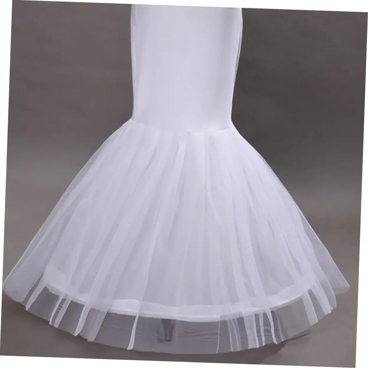 

Hot Sale Women's Mermaid Petticoat Crinoline Underskirt for Wedding Dress White Floor Length Bridal Accessories