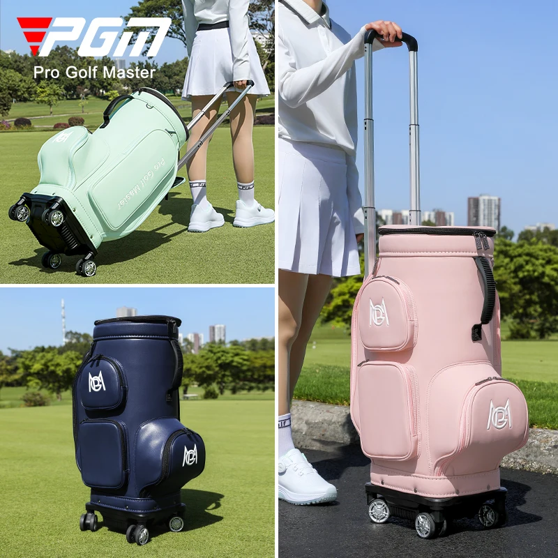 PGM Women Golf Bags Four-wheel Aviation Travel Lightweight Portable Clothing Bag YWB051
