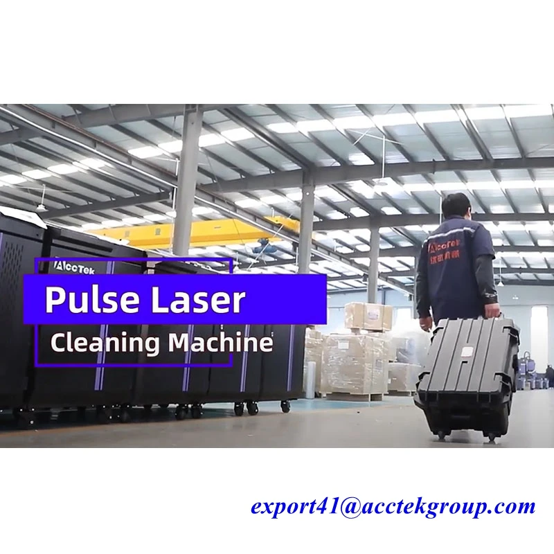 

300W Suitcase Pulse Laser Cleaning Metal Machine Small Size Handheld For Cleaning Metal From Rust