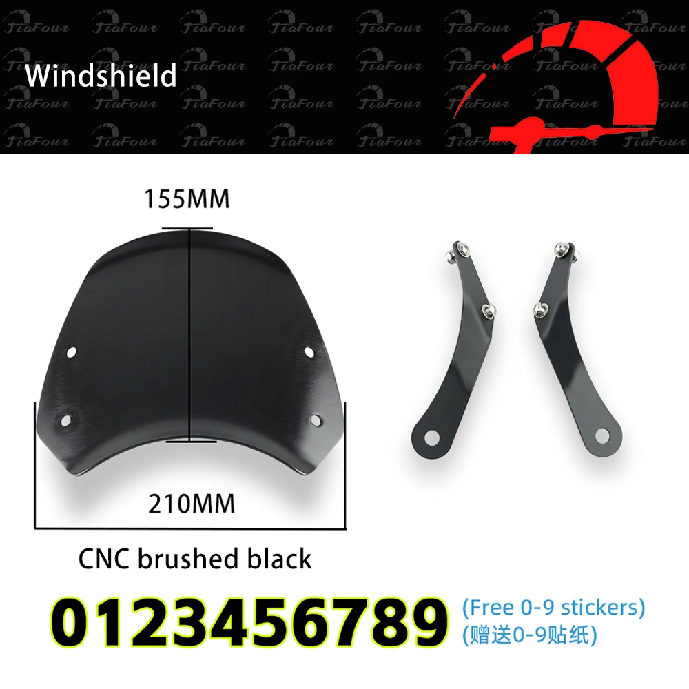 

Подходит для Bonneville T100 Bonneville T120 2003-2021 Thruxton 1200 Thruxton 1200R 2016-2022, лобовое стекло с кронштейном