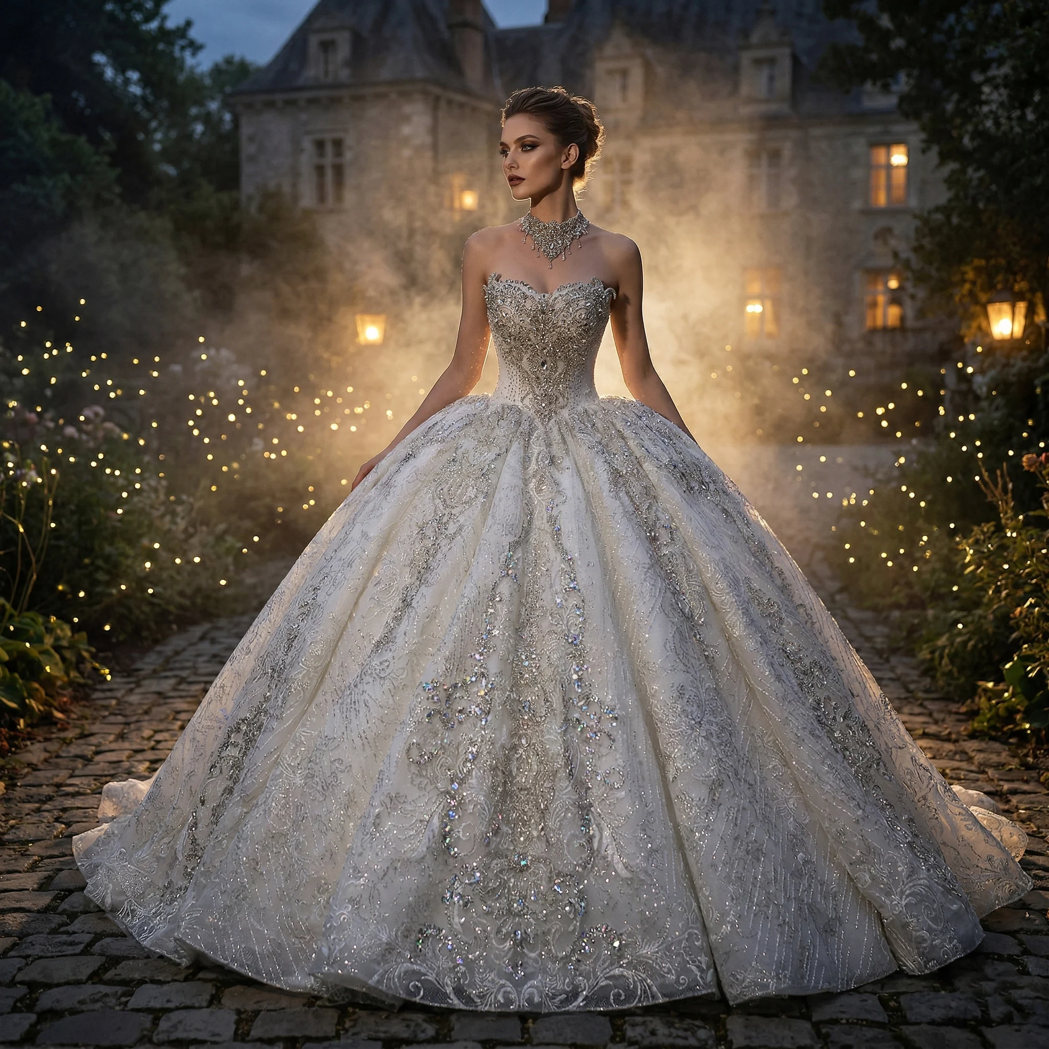 

Sharon Said Luxury Sparkly Ball Gown Wedding Dress Sweetheart Vestidos de Novia Crystal Bridal Gown SW604 Customized