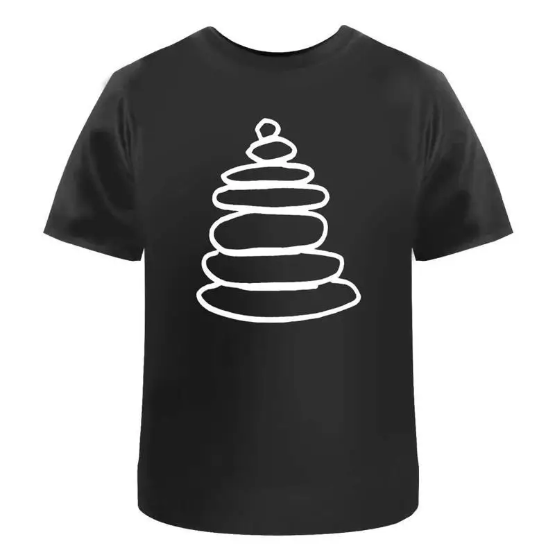 Stacked Pebbles' Cotton T Shirt Ta021341