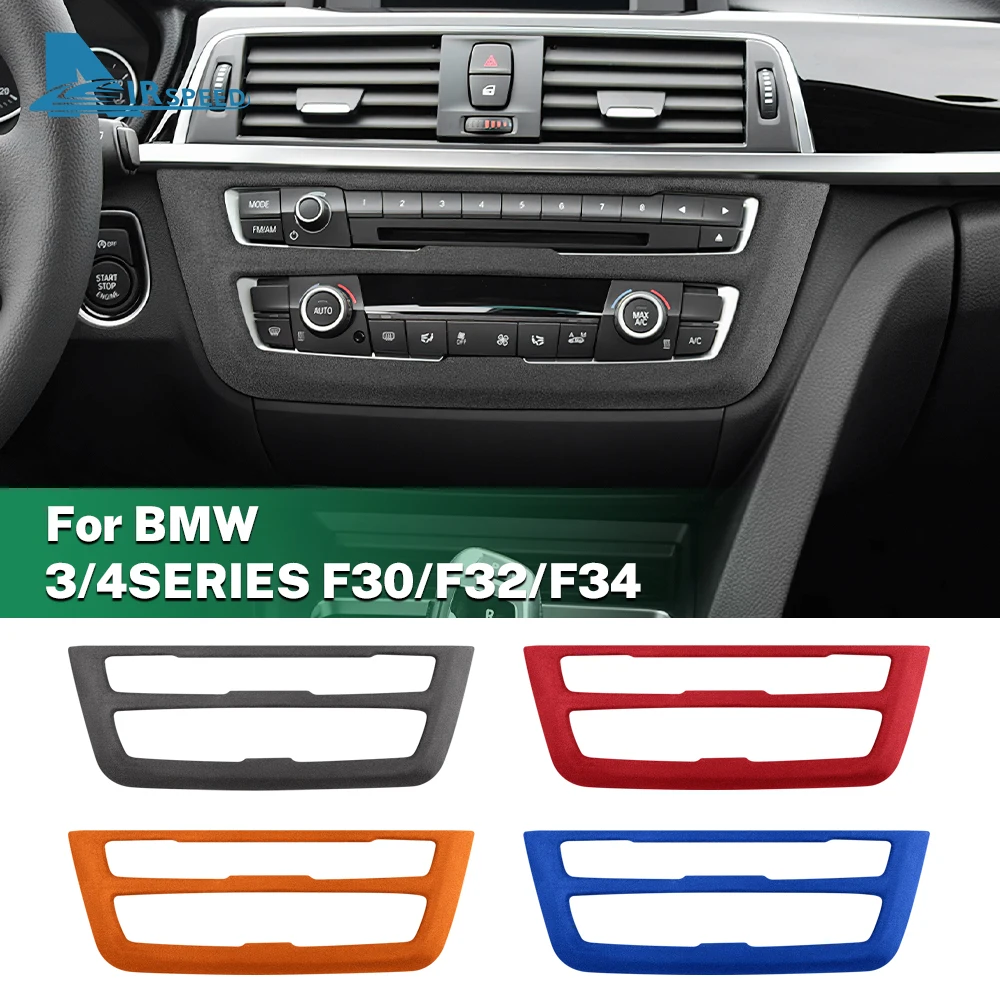 

Italy Super Suede For BMW 3GT F30 F32 F33 F34 325i 3 4 Series 13-18 Center Console CD Panel Cover Trim Sticker Car Accessories