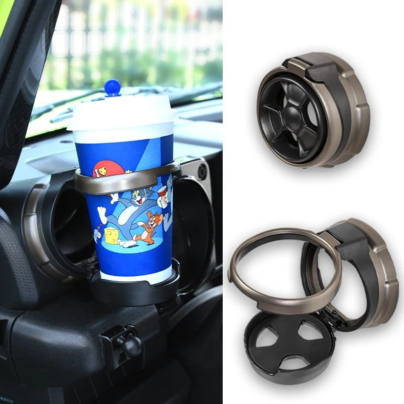 

Foldable Car Cup Holder Air Vent Outlet Drink Coffee Bottle Rack Stand Custom for Suzuki Jimny JB64 JB74 Interior Accessories