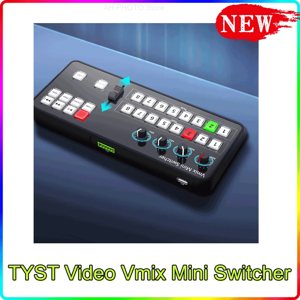 لوحة تحكم محول صغير من TYST Video Vmix MIDI2.0 لوحة مفاتيح تسجيل الفيديو لـ Vmix OBS Youtube Ins البث التلفزيوني