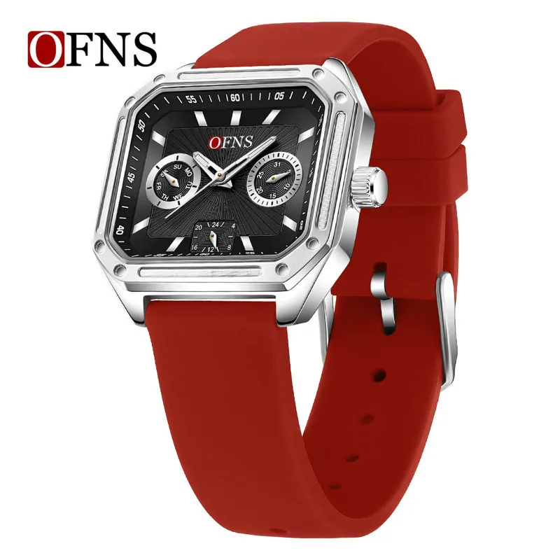 

Квадратные кварцевые часы для мужчин и женщин, простые, с тремя стрелками, отображением даты и дня недели, водонепроницаемые, повседневные наручные часы для студентов и молодежи