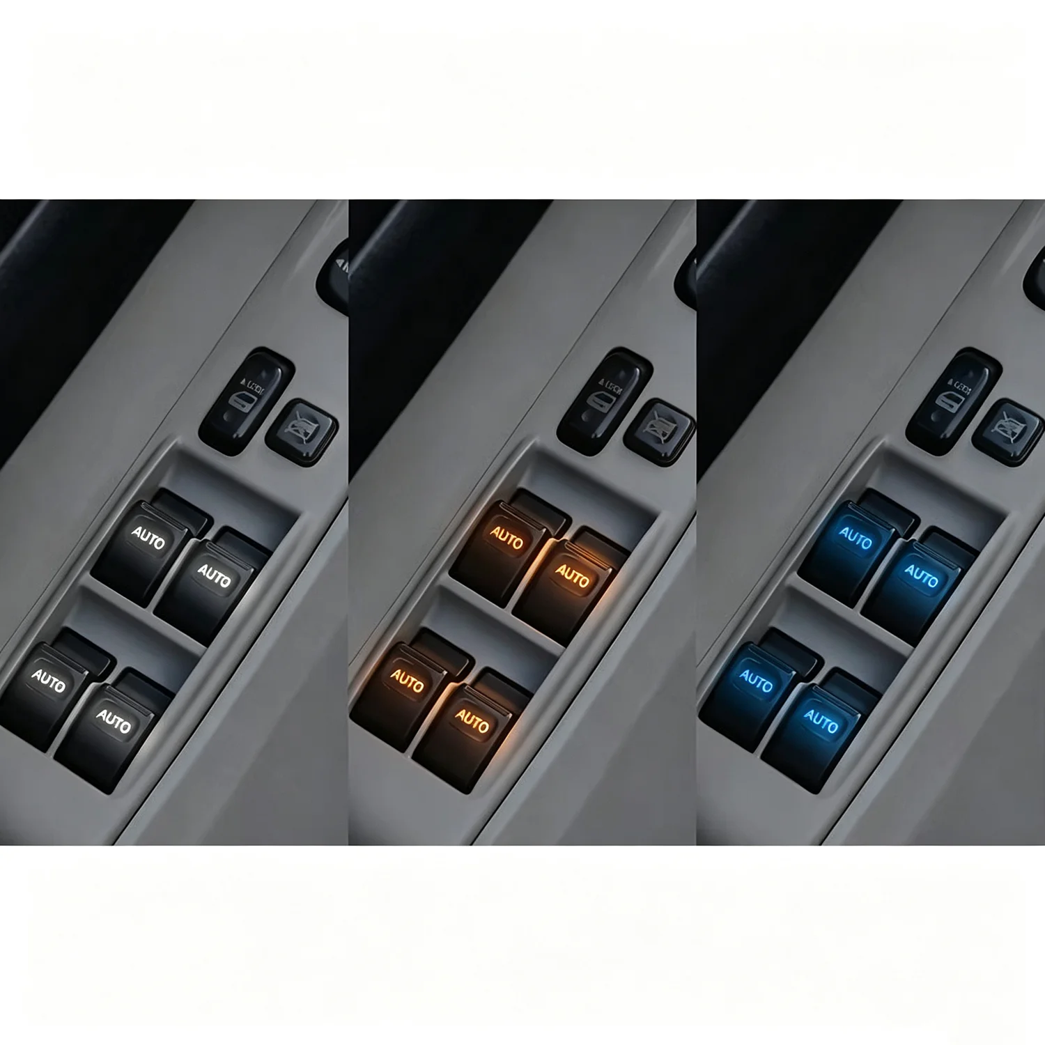 for Toyota 4Runner 4-door 2003-2009 Main Driver Side Master Window Switch with Auto-Up/Down LED Illumination