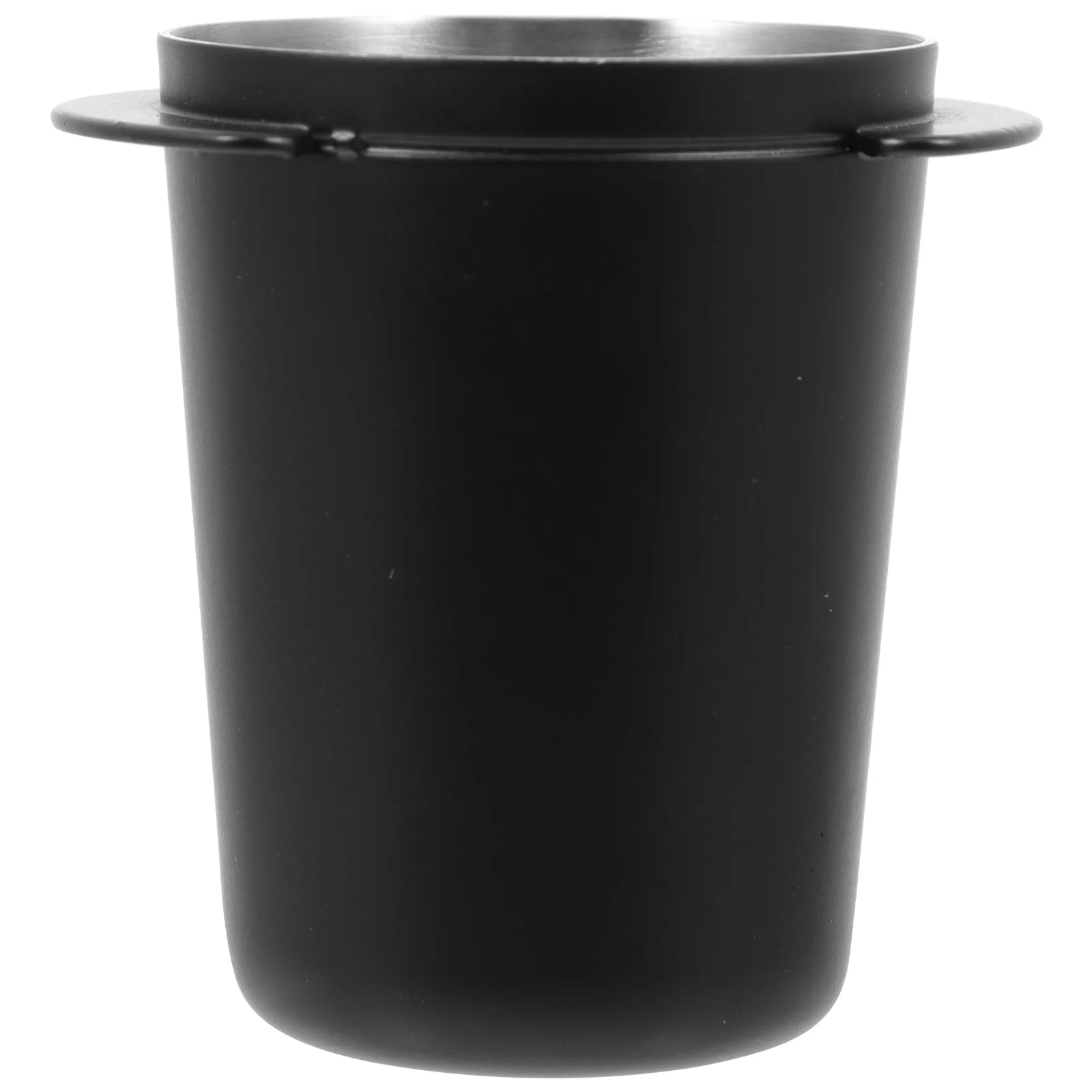 

1pc Coffee Powder Receiving Cup Stainless Steel Compact Lightweight Rust Proof Heat Insulating For Coffee Machine