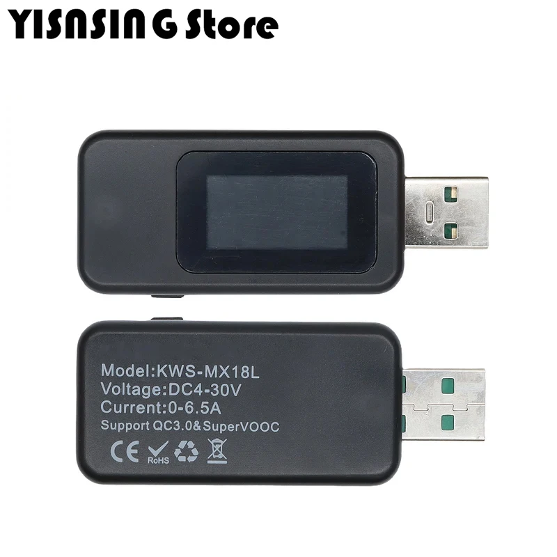 10 in 1 USB Tester DC Digital Voltmeter Amperimetro Current Voltage Meter Amp Volt Detector Power Bank Charger Indicator