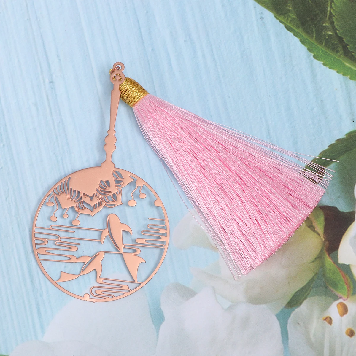 

Metal Bookmarks Copper Alloy Creative Magnetic Bookmark Gifts For Readers Students Writers Lightweight Glossy Rose
