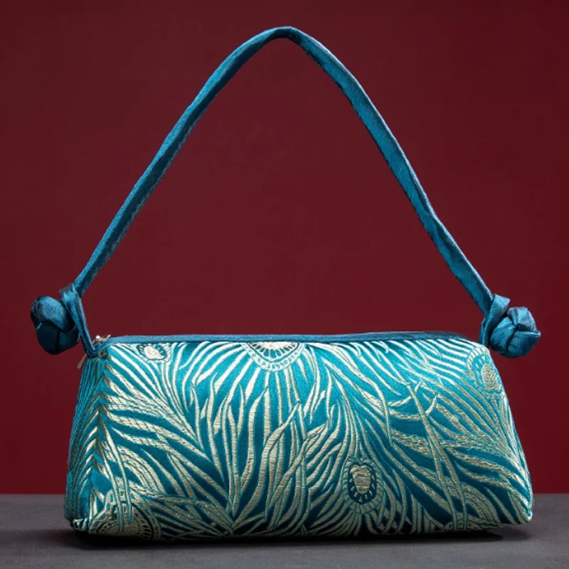 Luxury Silk Embroidered Women Bag 2025 New Fashion Matching Bride Women Handbag Evening Bag Shoulder Bag