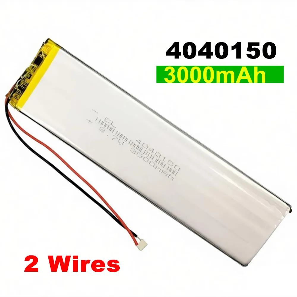 Batterie rechargeable LiPo au Lithium polymère, 3.7V, 4000mAh, 4040150, pour batterie externe, GPS, tablette, PC portable, DVD, PAD, PDA, appareil photo, haut-parleur