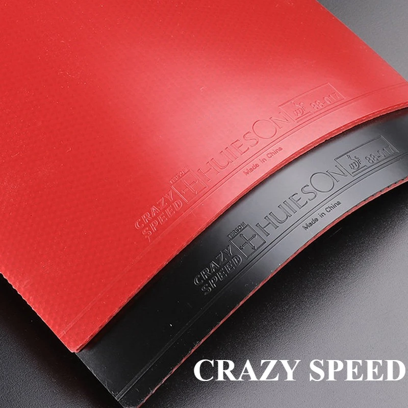 Huieson CRAZY SPEED Table Tennis Rubber Sheet Pimples in Training Ping Pong Rubber with High-Elastic Sponge for Loop & Control - view 2