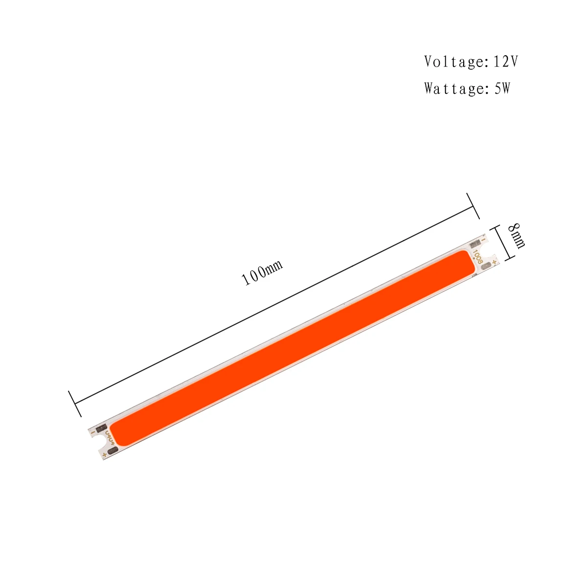 100*8MM-0404 5W Chip DC12-14V do światło halogenowe LED zimny biały ciepły lodowy blękit DIY lampa LED reflektor oświetlenie domu