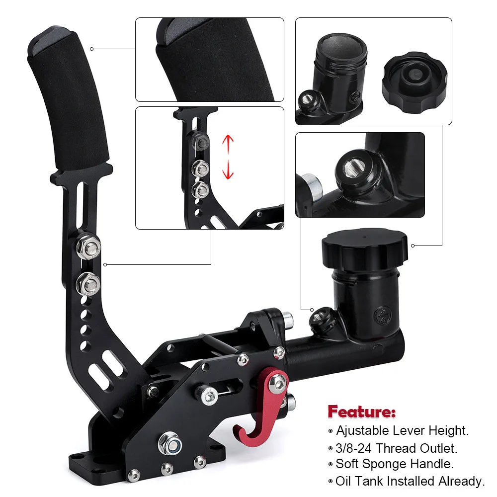 Universal Hydraulic Handbrake Racing E Brake with Oil Tank Cylinder for Drift Rally Racing Cars