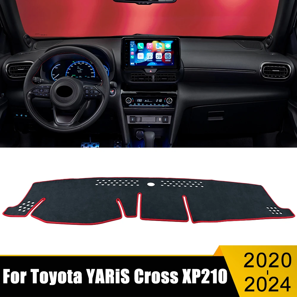 

Car Accessories For Toyota YARiS Cross XP210 2020-2022 2023 2024 Dashboard Cover Avoid Light Pad Sun Shade Anti-UV Carpets Mat