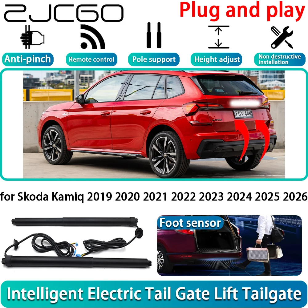 ZJCGO for Skoda Kamiq 2019 2020 2021 2022 2023 2024 2025 2026 Electric Powered Tailgate Power Liftgate Automatic Tailgate System