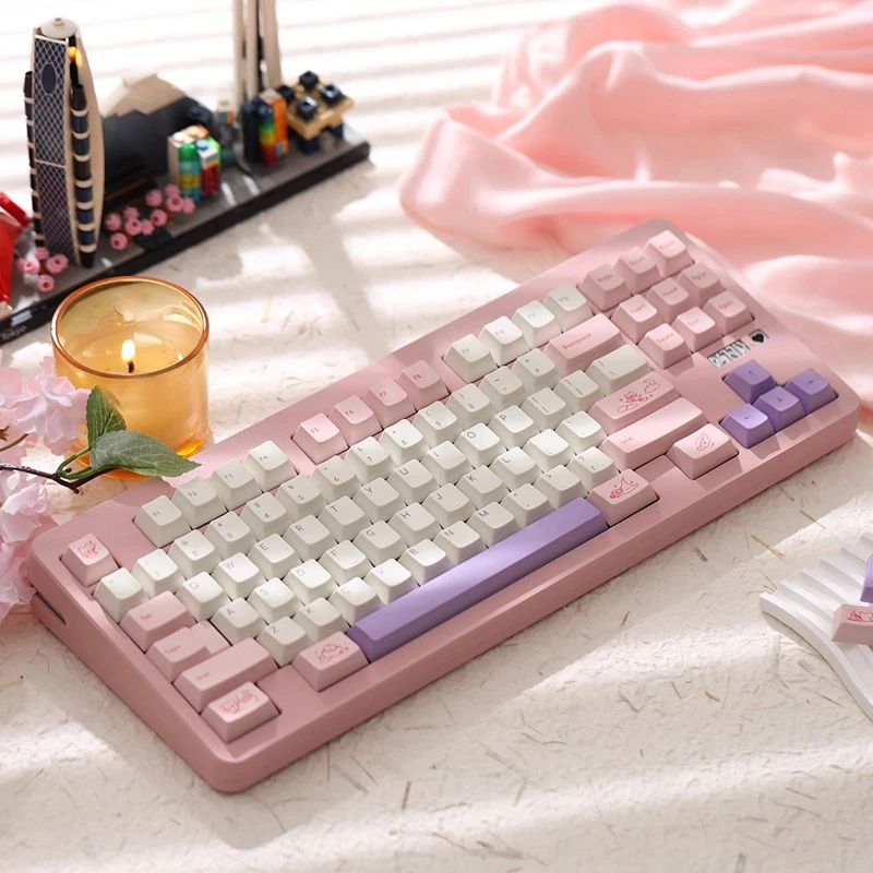 FBB أغطية المفاتيح ماجيك MIMI موضوع PBT MX مفاتيح للوحة المفاتيح الميكانيكية Keycap لتقوم بها بنفسك ملحقات الكمبيوتر هدية لطيفة لفتاة امرأة الأصدقاء