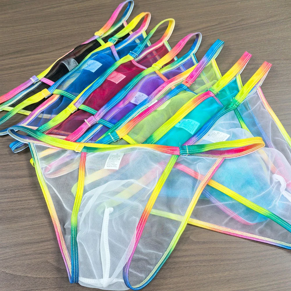 

Men Sexy Briefs Sheer See Through Underwear For Man Low Rise Panties Hot Lingiere Sissy Pouch Mesh Breathable Men's Underpants