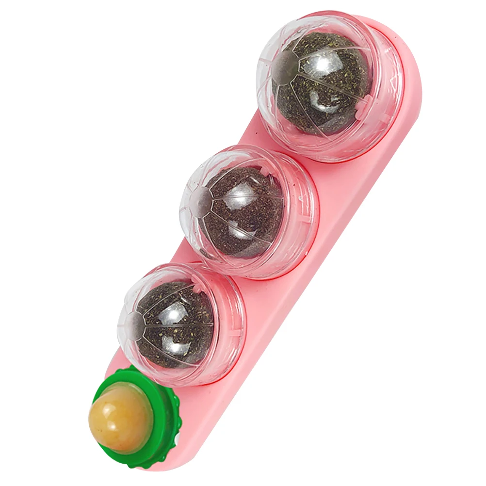 

Cat Snacks Dental Health Toy Catnip Balls Pet Chew Toys Anxiety Reducing Mint Balls Ball Toy Natural Edible Fun Cat Toys