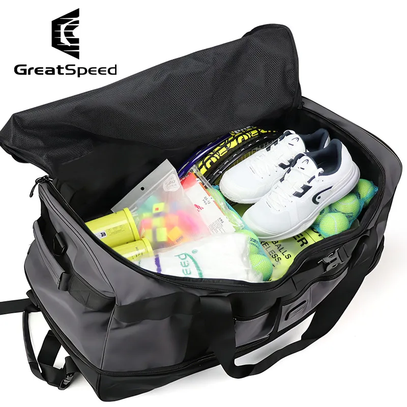 GreatSpeed 2026 New Tennis Storage Bag Outdoor Sports Basketball Rugby Trolley Case Large Capacity Tennis Ball Bags Training Bag