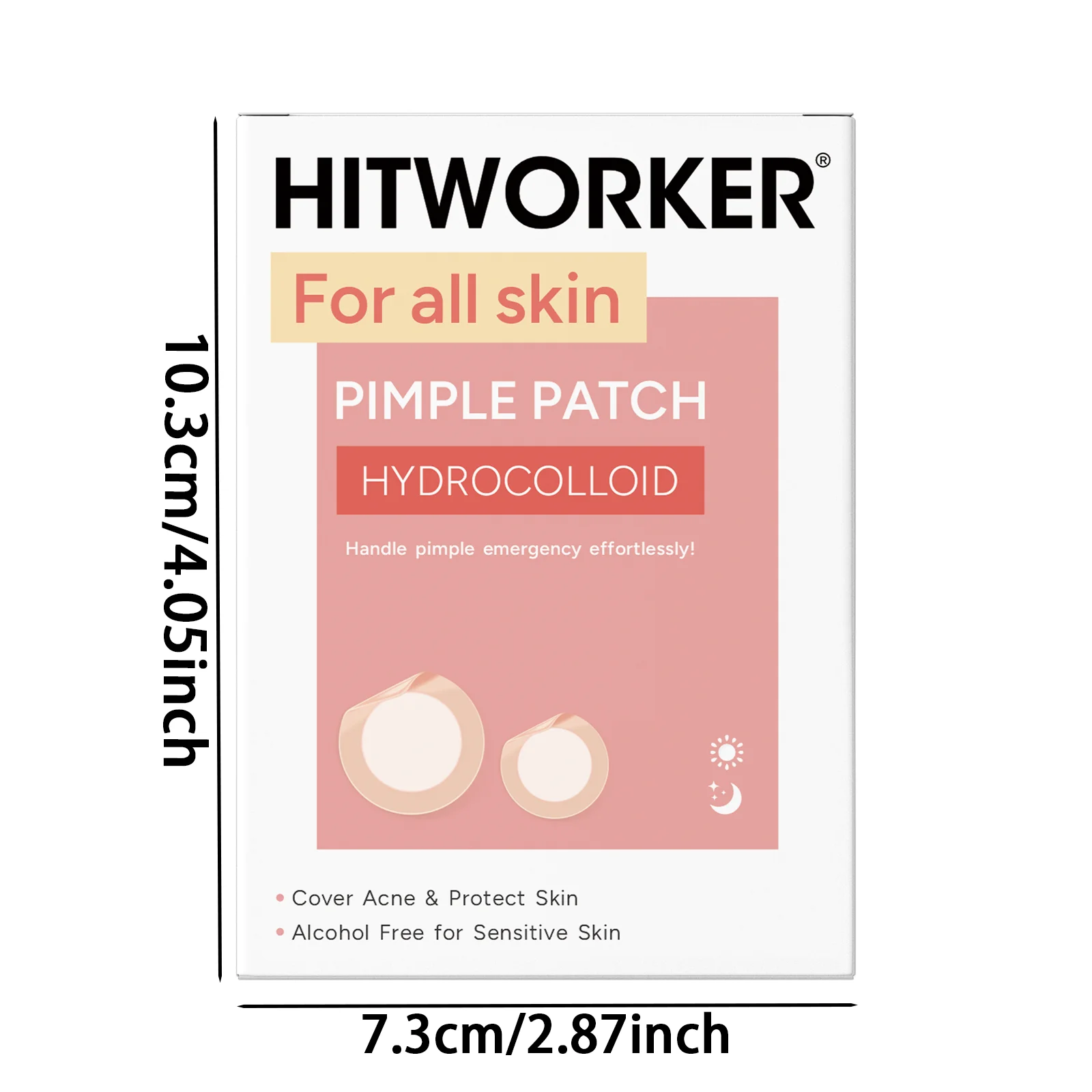 228/372pcs acne patches. Suitable for all kinds of light skin color, 24-hour protection, invisible coverage, non irritating, tea