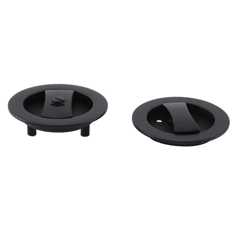 -FQYL Onzichtbaar deurslot rond plat open deurslot Vierkant slaapkamerdeurslot Huisdeur Badkamer Universeel