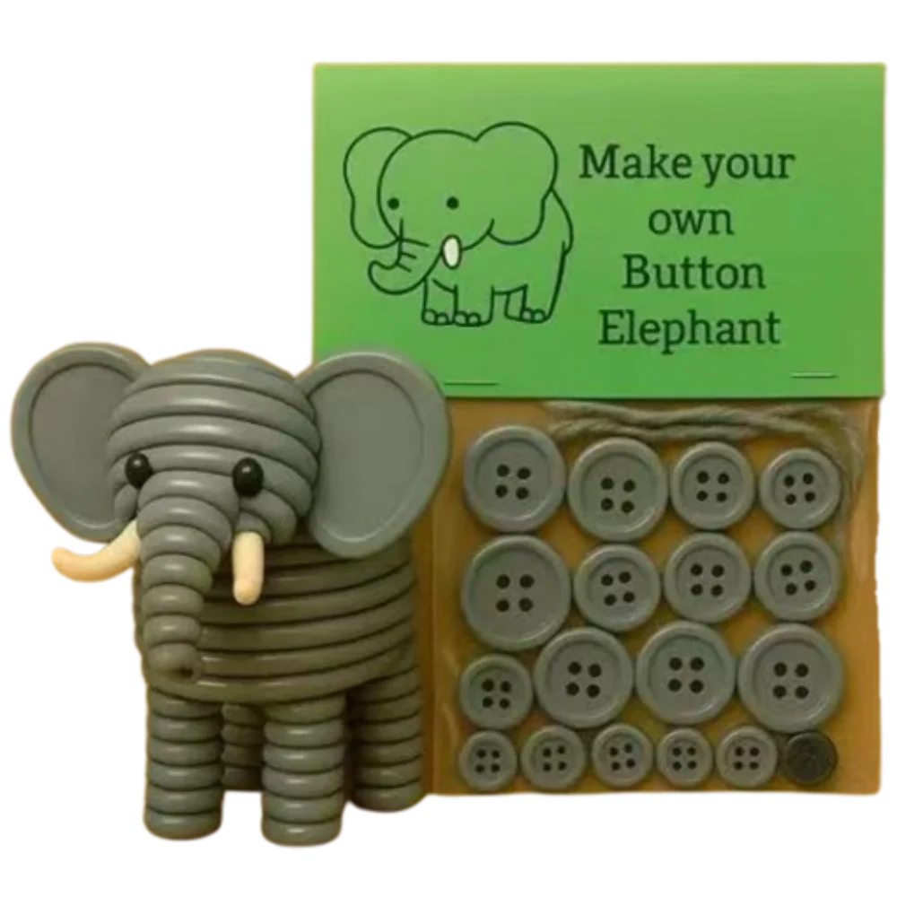 3D Animals 3D Animals Button Decor Handmade Button Easy Assembly Button Highland Cow Craft Kit Festive Atmosphere