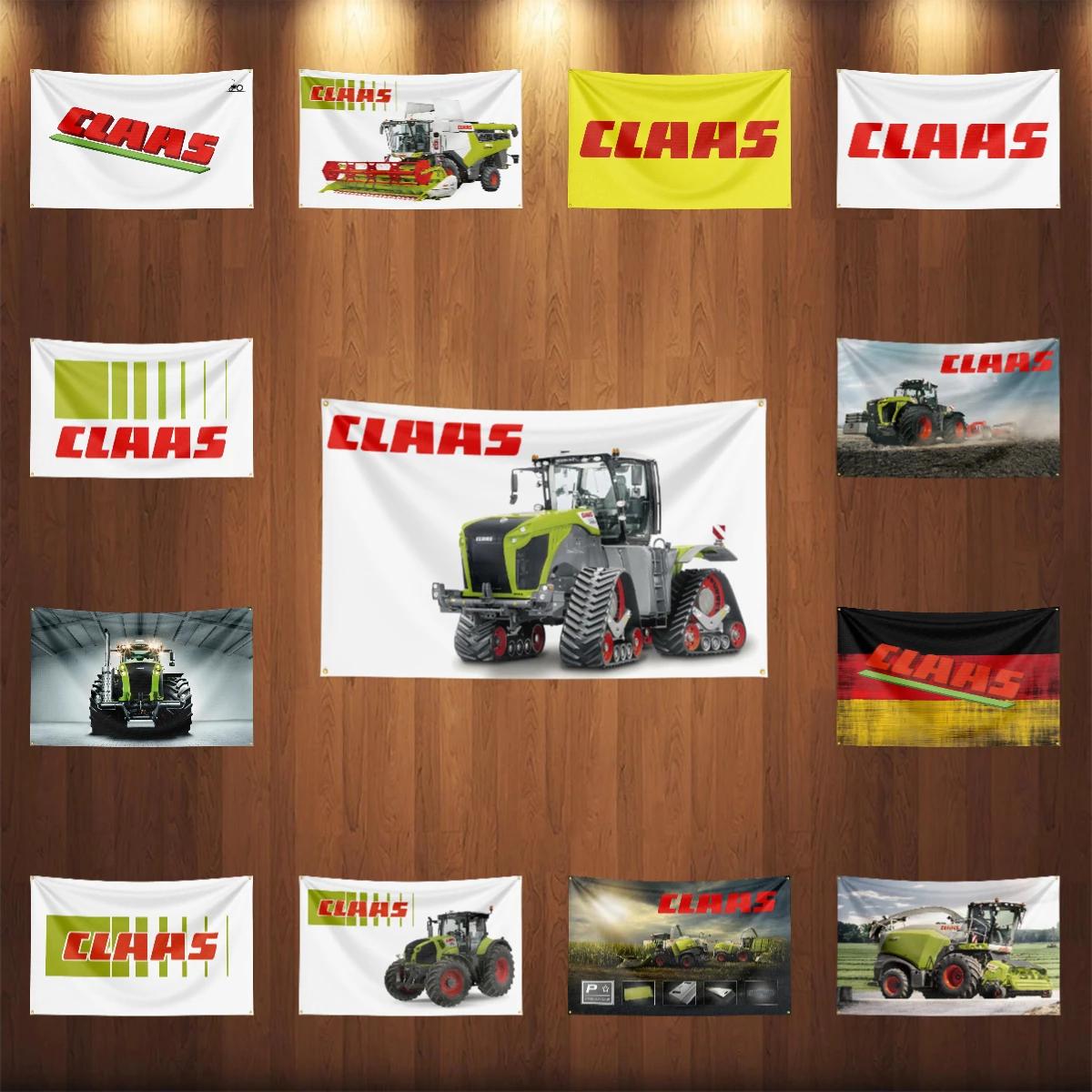 3×5ft C-CLAAS Tractors Flag Polyester Digital Printed Tool Tapestry Banner Curtain For Decor B