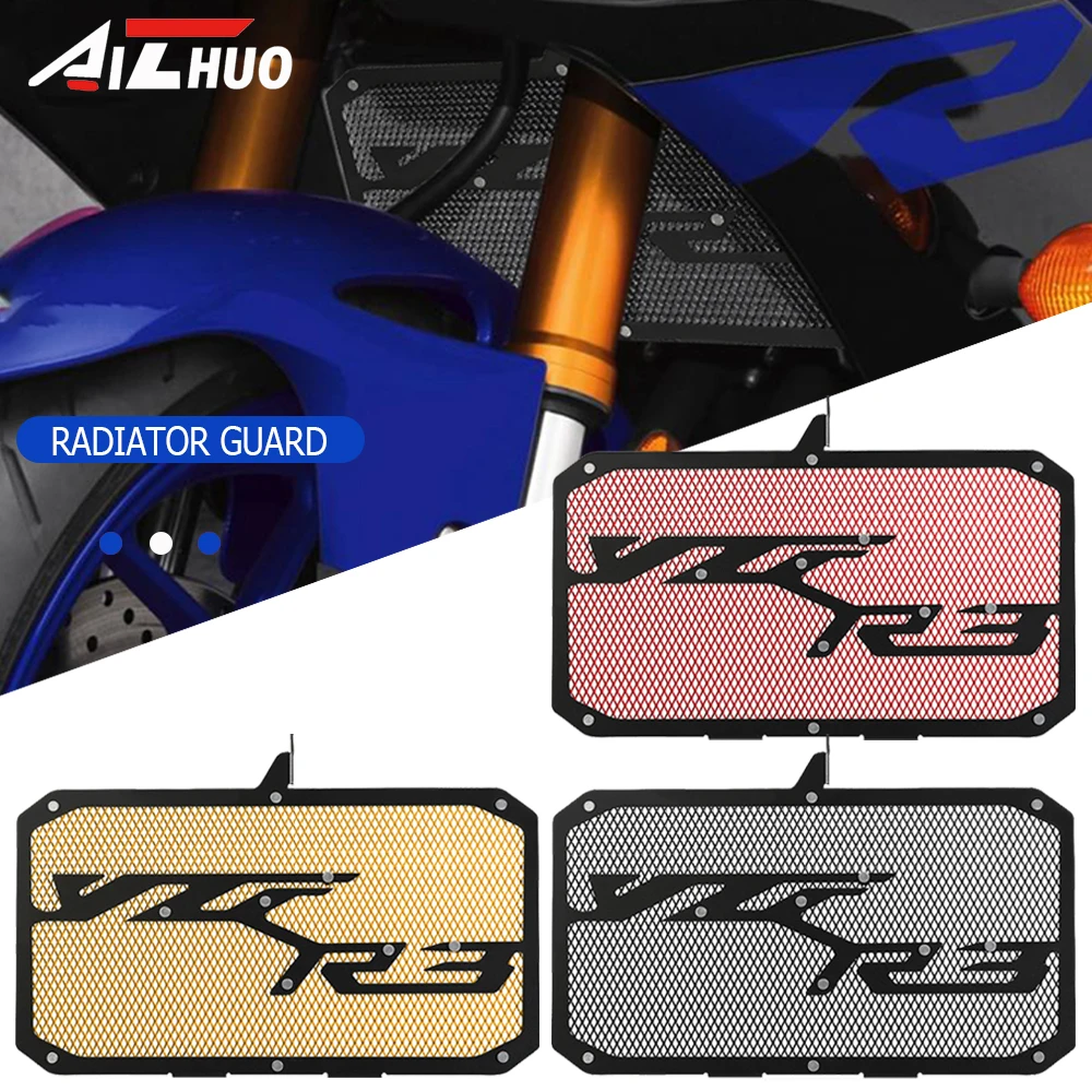 For Yamaha YZF-R3 YZFR3 2015 - 2026 2025 2024 2023 2022 2021 Motorcycle Accessories YZF R3 Radiator Guard Protector Grille Cover