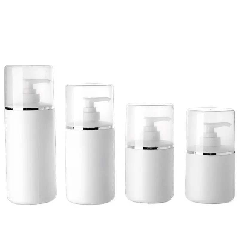 

10pcs Lotion Pump Bottle HDPE White Shampoo Shower 250ml 300ml 400ml 500ml Gel Soap Dispenser Skincare Packaging Plastic Bottles