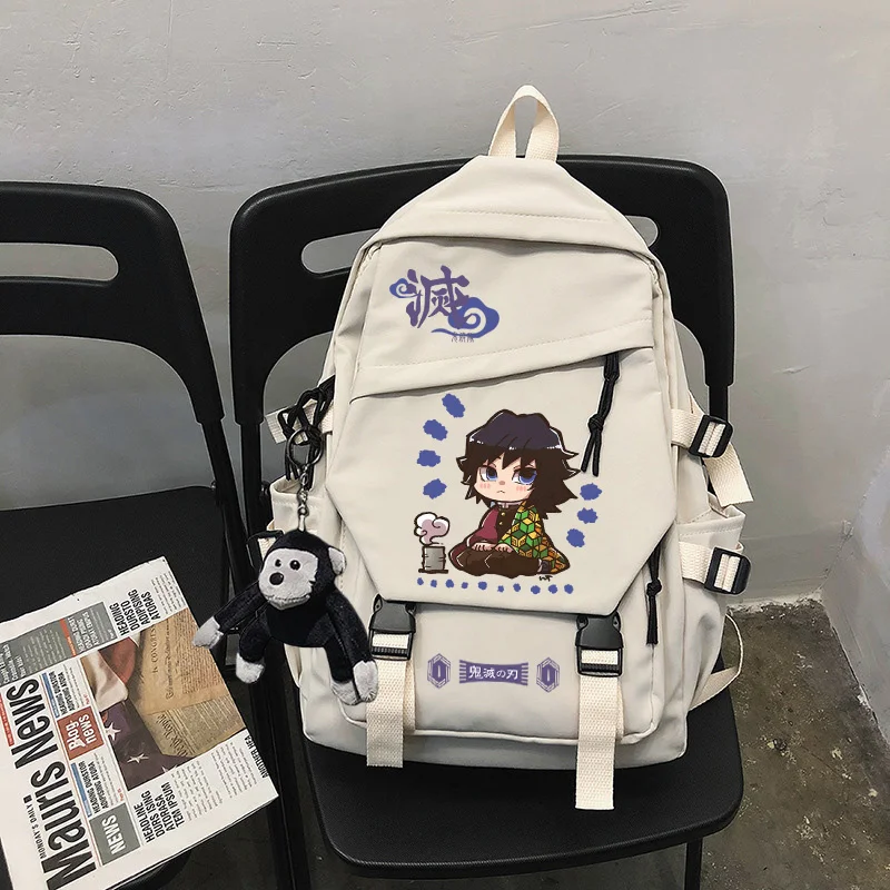 Anime Demon Slayer Cosplay Unisex Backpack Teenagers Cartoon Bookbag Laptop Travel Rucksack Cute Students School Fashion Bags