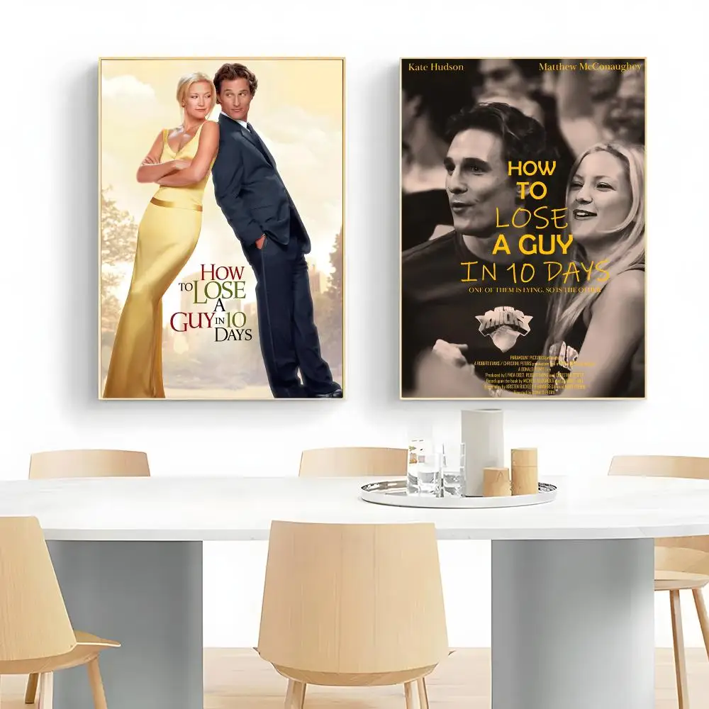 Romantic Movie H-How to Lose a Guy in 10 Days Poster Wall Art Print Decorative Mural Home Decor Gift Unframed
