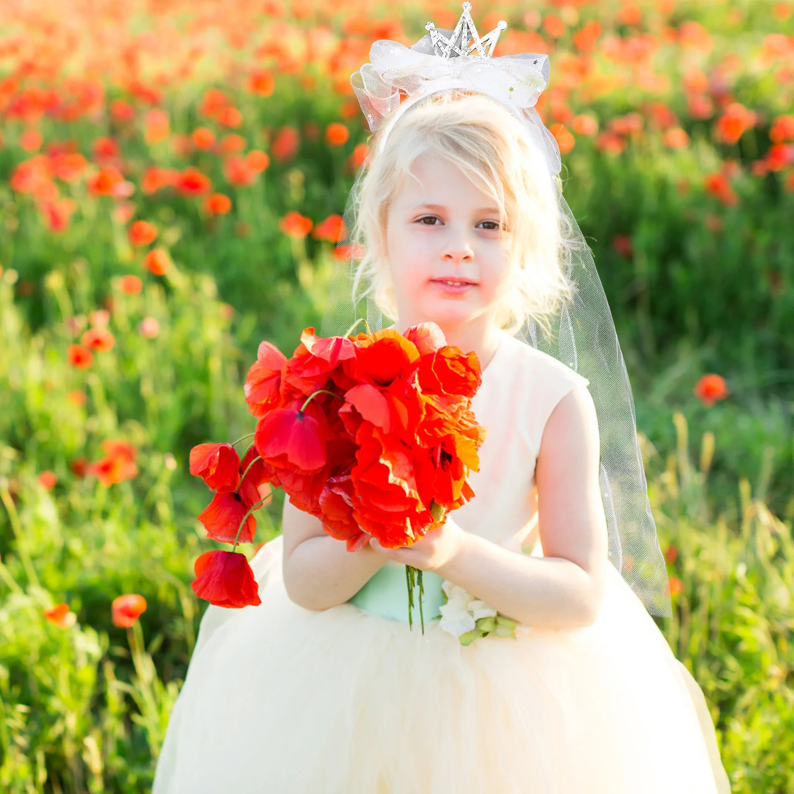 

Блестящая повязка для волос с короной, легкая повязка на голову с бантом и лентой для девочек, тиара с короной для дня рождения, повязка на голову с короной для девочек