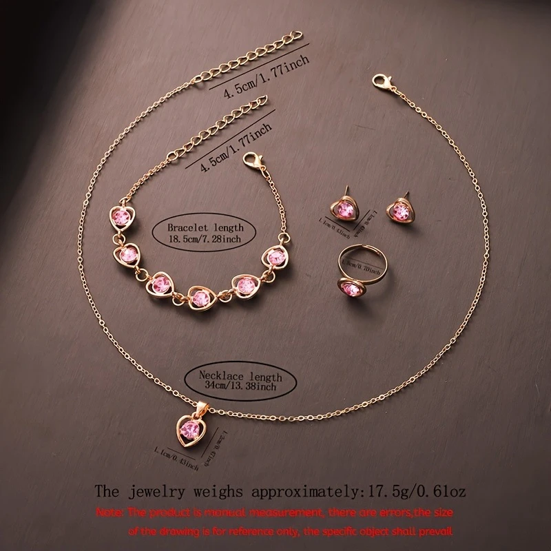 Sports Multifunctional Mini Electronic Watch Set With Heart-Shaped Trendy Accessories Necklace Earrings Ring Set for Teenagers image 6