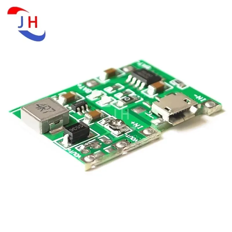 3.7V 9V 5V 2A Adjustable Step Up 18650 Integrated Lithium Battery Charging Module Output reference high current 5V1.4A