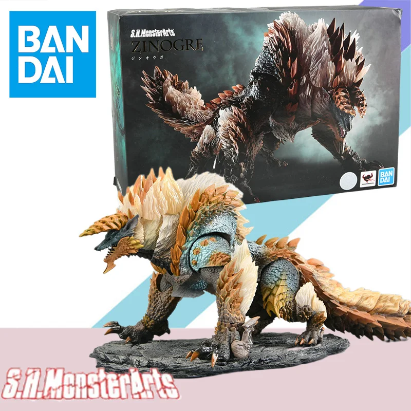 

Bandai Original Box S.H.MonsterArts ZINOGRE Model Kit PVC Anime Action Figure Finished Model Kit Toy Gift for Children