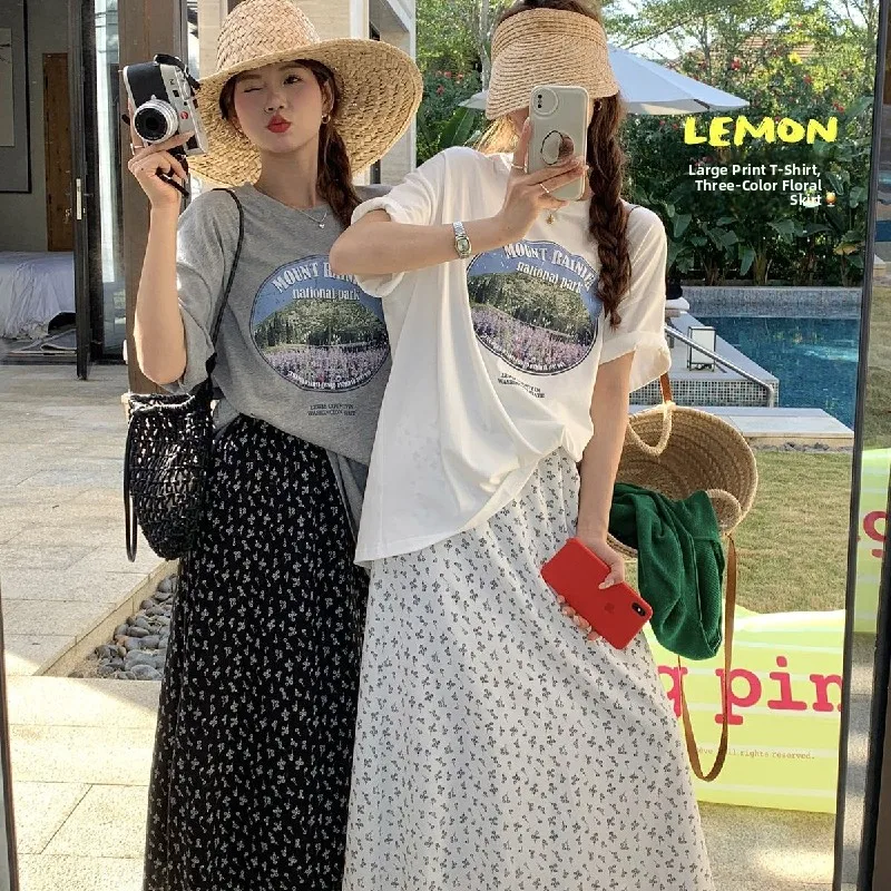 Summer Casual Loose ort Sve round Ne T-irt Versatile Comfortable Lazy Sle Top Women's Faion Polyester Fabric