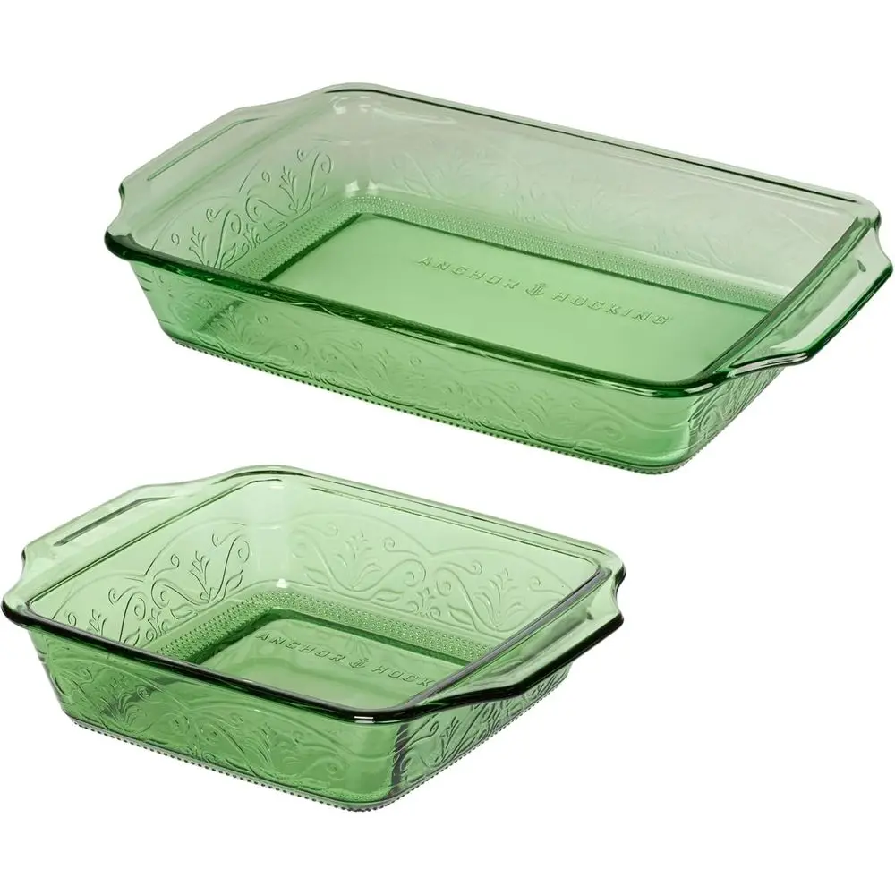 

Набор форм для выпечки Laurel Fern Green из 2 предметов — 3 литра, 8 дюймов, в духовке и в посудомоечной машине