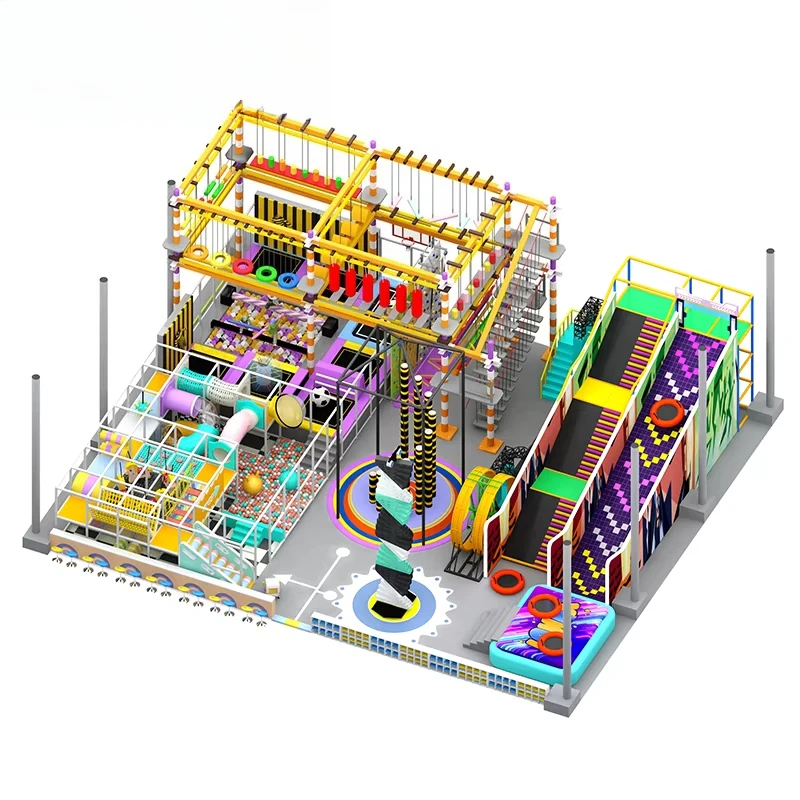 Children's 200-Person Commercial Kids Indoor Soft Play Set Galvanized Steel Foam Customized Amusement Park Playground