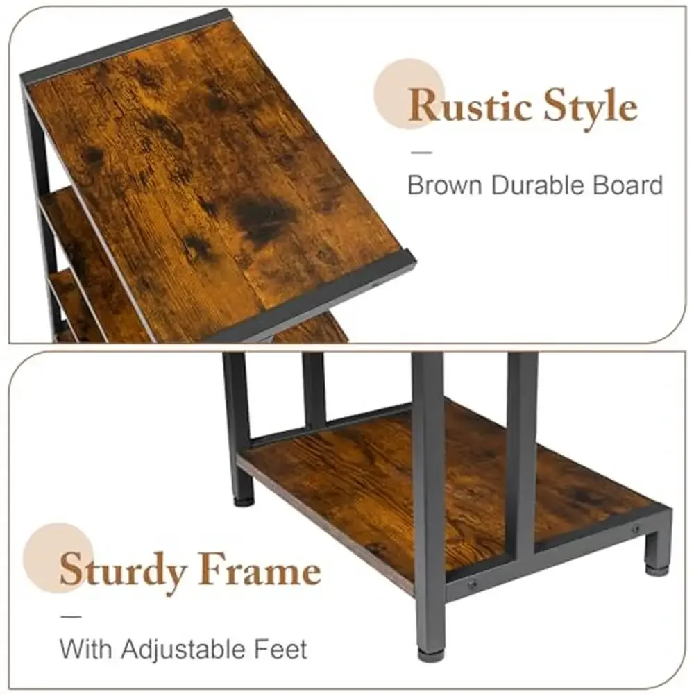 AV الوسائط حامل رف زاوية مكون خشبي خزانة ستيريو الصوت رف برج دائم قابل للتعديل الفضاء توفير تخزين مشغلات DVD