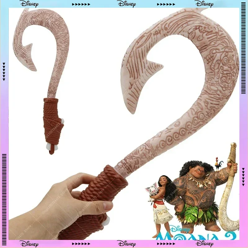 Anime Ocean Adventure Moana Coltello da amo Disney Cosplay Arma di Maui con luci Puntelli Cosplay per bambini Regalo di Natale